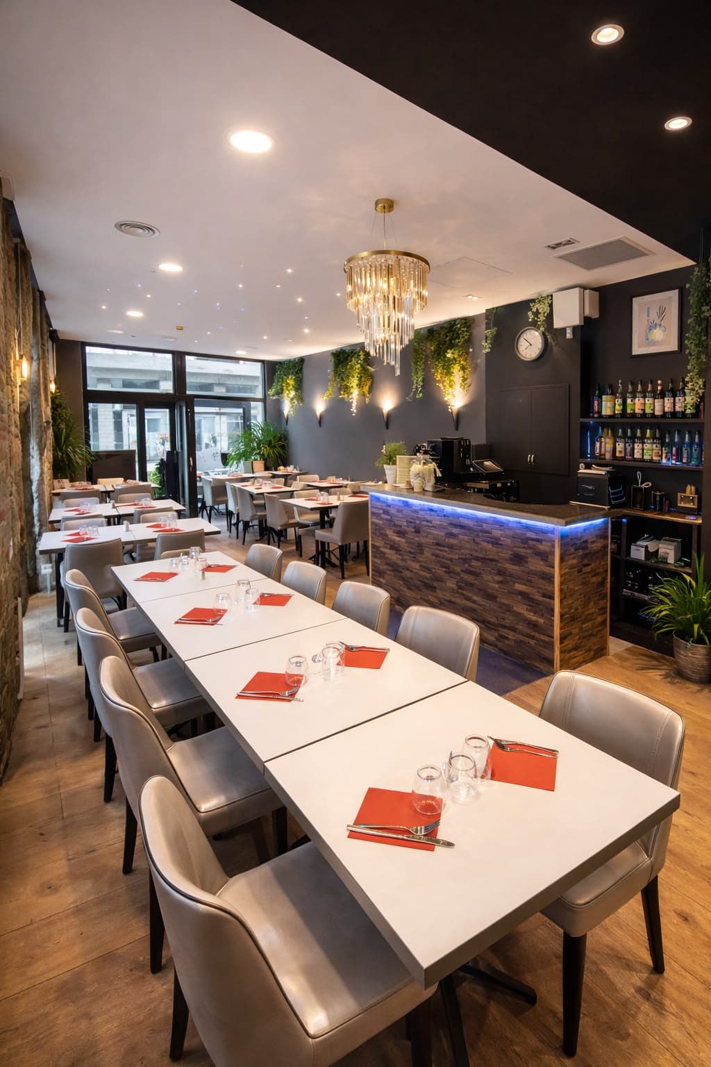 La salle du restaurant halal La Belle Colombe à Villeurbanne